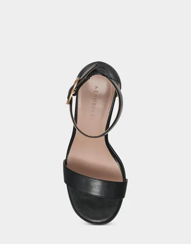 Vista 4 de Aerosoles Sandalia de tacón elegante para mujer, Negro