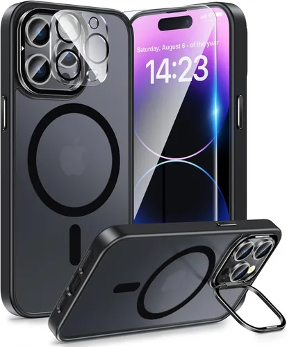 Vista 51 de FNTCASE Funda para Samsung Galaxy Z Flip 8 con soporte magnético giratorio de 360 grados, color negro Compatible con MagSafe, protección completa