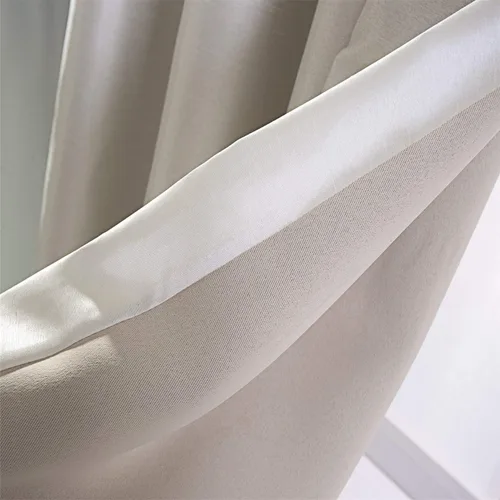 Vista 5 de GYROHOME Cortinas extralargas de seda sintética de 9 pies de largo, decoración de bloqueo de luz solar para dormitorio, con aislamiento térmico