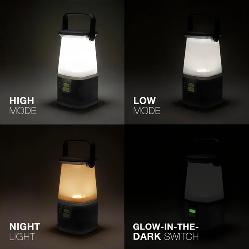 Vista 8 de ENERGIZER WeatheReady - Linterna LED para campamento PRO-360, luz de tienda IPX4 resistente al agua, linternas ultra brillantes alimentadas por Negro