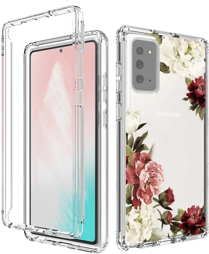 Vista 6 de Funda para Galaxy Note 20 5G/Samsung Note 20 SM-N981U con protector de pantalla de vidrio templado, funda protectora de cuerpo completo