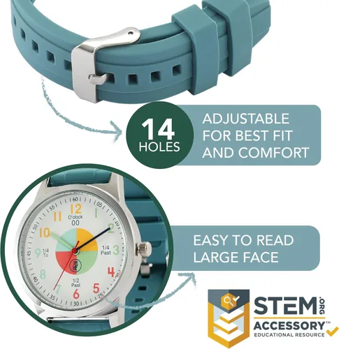 Vista 2 de Reloj para niños relojes analógicos para niños Ideal para niños y niñas a partir de 4 años Reloj analógico perfecto para niños herramienta