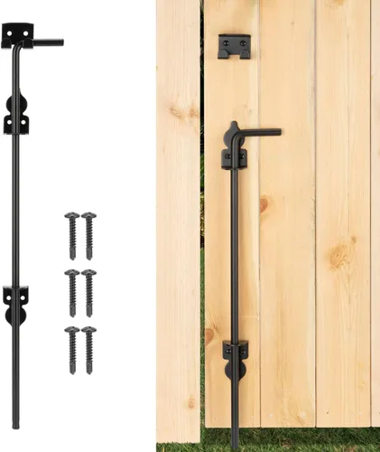 Vista 8 de 12" Tornillo de Bastón Pesado de Caída para Puerta, Pestillo de Suelo para Puerta para Cercas de Madera Puertas de Metal, Tope de Puerta de Metal 1