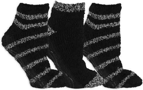 Vista 5 de Dr. Scholl's Calcetines de invierno Fairisle para mujer, surtido negro, 4-10, paquete de 3