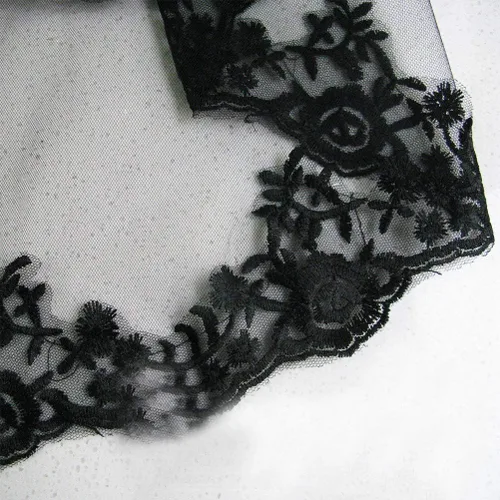 Vista 9 de NUOBESTY Velo de novia negro con peine velo de catedral nupcial velo de boda peine para el cabello de Halloween decorativo para novias y mujeres
