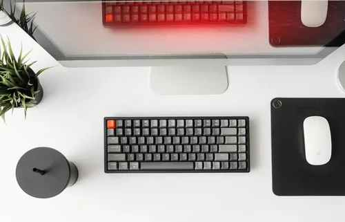 Vista 6 de Keychron K2 Versión 2 Teclado mecánico inalámbrico para juegos, Bluetooth/USB cableado compacto de 84 teclas con retroiluminación RGB LED N-Key
