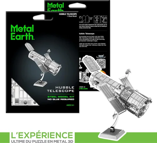 Vista 7 de Metal Earth Fascinations Hubble Telescope 3D Kit de modelo de metal