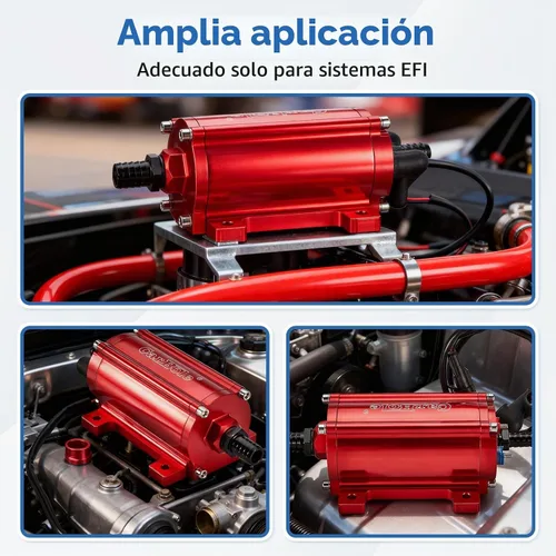 Vista 9 de Bomba de combustible CarBole de alto rendimiento 12V 300LPH caudal Bomba de transferencia de combustible universal en línea externa con cable