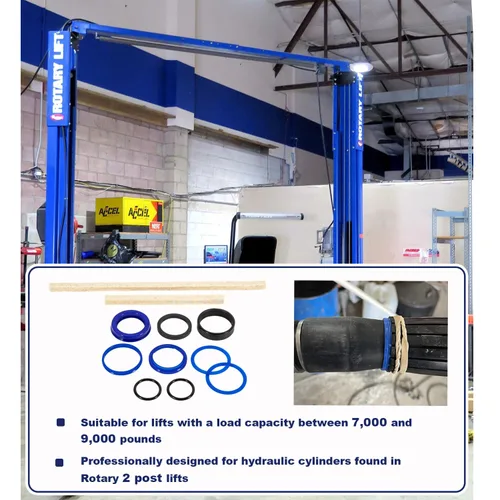Vista 5 de Kit de sello de elevación rotativa Kit de cilindro hidráulico para elevación giratoria SPO9 SP0A9 SPO7 SPO88 FJ7664 FJ783 compatible con Texas HYD