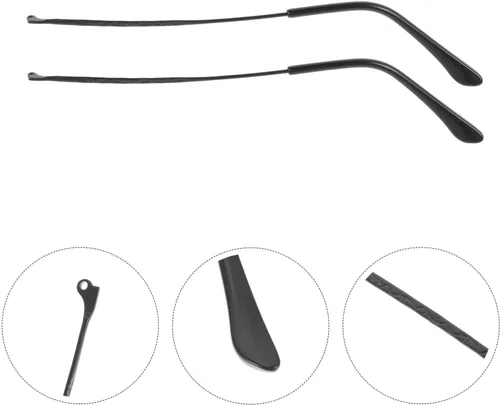 Vista 3 de NUOBESTY Kit de reparación de lentes de metal universal de repuesto de patillas cómodas y resistentes para brazos