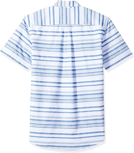 Vista 3 de Tienda Essentials Camisa oxford, ajuste regular, de manga corta, con bolsillo, para hombre