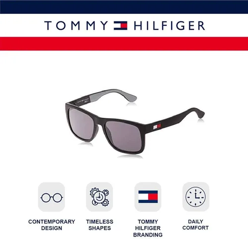 Vista 5 de Tommy Hilfiger Th1556S - Gafas de sol cuadradas para hombre negro 56 mm