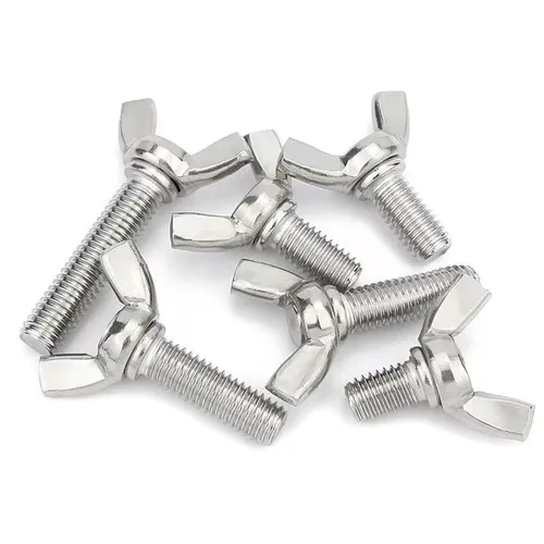 Vista 7 de M3-0.5 x 6mm Tornillos de mariposa de ala de acero inoxidable 304, pernos de ala, sujetadores de máquina, tornillos de mano para equipos