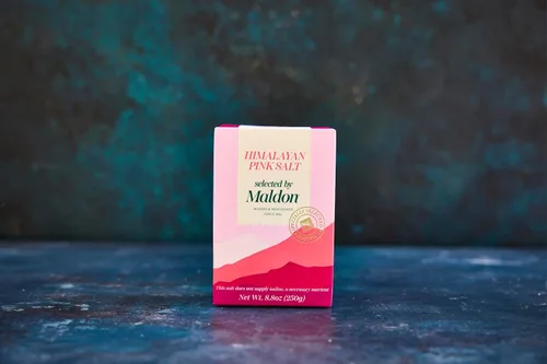Vista 8 de Maldon - Sal rosa del Himalaya, 8.8 onzas - Seleccionada por nuestros expertos experimentados - Sal de roca gruesa rosa de las estribaciones