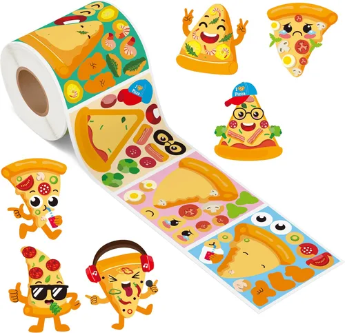 Vista 20 de Haooryx Fall Pumpkin Stickers Roll, 300 Pcs Make Your Own Halloween Pumpkin