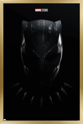 Vista 13 de Trends International Marvel Black Panther: Wakanda Forever - Póster de pared de una hoja, 14.725 x 22.375 pulgadas, versión enmarcada de madera