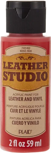 Vista 6 de Leather Studio 71411 pintura para piel de color blanco, 2 onzas