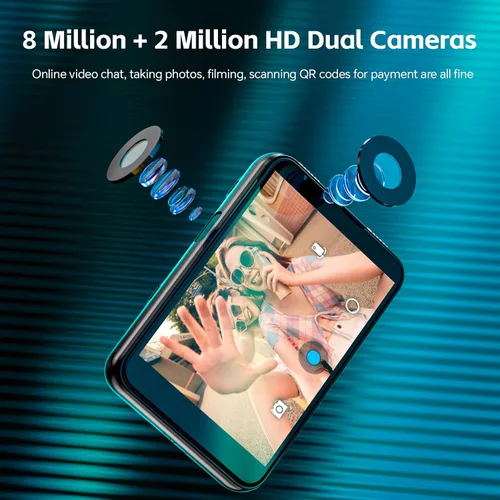 Vista 10 de LOKMAT Reloj inteligente con tarjeta SIM 4G de pantalla grande de 2.88 pulgadas, reloj inteligente Android 11 con llamada telefónica, cámaras duales