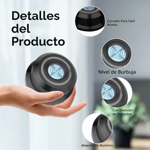Vista 4 de Monosadio - Estabilizador de peso 3 en 1 de 50 Hz, tocadiscos de audiófilo, peso de 11.29 oz, tocadiscos de aluminio para discos de vinilo con nivel