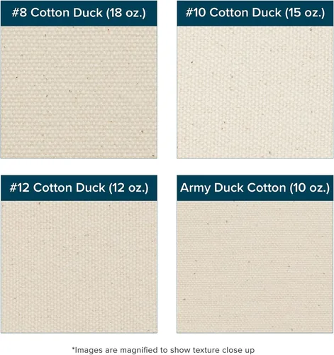 Vista 2 de Creative Mark Rollo de lona de pato de algodón sin imprimar - Rollo de pato militar de 10 oz - 60 pulgadas x 30 yardas - Lienzo de textura lisa