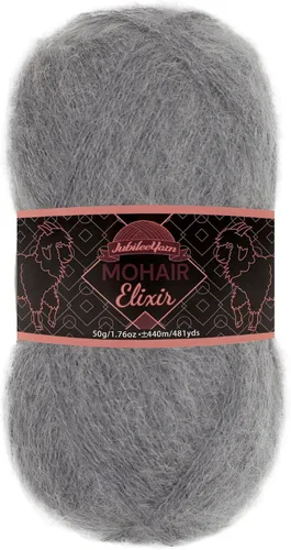 Vista 113 de JubileeYarn Mohair Elixir Yarn - 50g/Skein Baby Wool Blend - Cosmopolitan - 1 Skein