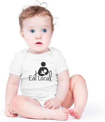 Vista 17 de AW Fashions Eat Local - Body para bebé, divertido y adorable mameluco para recién nacidos, traje unisex