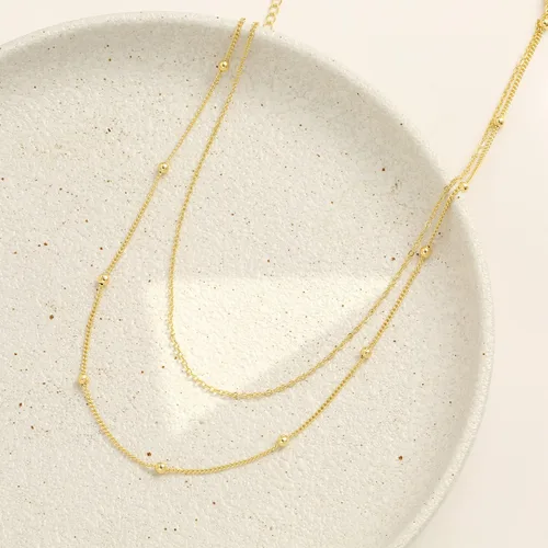Vista 84 de Collares en capas para mujer, chapados en plata, delicada cuerda torcida de serpiente, delicado collar en capas, gargantilla de diferentes