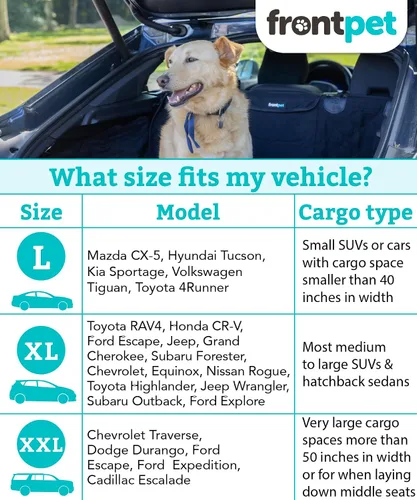 Vista 2 de Funda acolchada para perro, para la zona de carga de SUV, ajuste universal, para cualquier mascota. La funda duradera cubre y protege tu vehículo