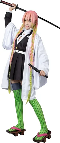Vista 5 de Cosfun Kanroji Mitsuri Cosplay Kimono traje mp005152