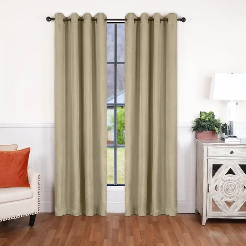 Vista 10 de Superior Linen Semi Blackout Curtains, Room Darkening, Bedroom, Drapes, Kitchen, Living Room Window Accents, Sun Blocking, Grommet Header, Classic