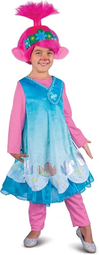 Vista 5 de Disguise Disfraz de amapola Trolls World Tour Deluxe con leggings