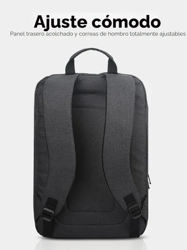 Vista 3 de Mochila para portátil Lenovo B210, 15.6 pulgadas para portátil/tableta, duradera, repelente al agua, ligera, diseño elegante, elegante para viajes