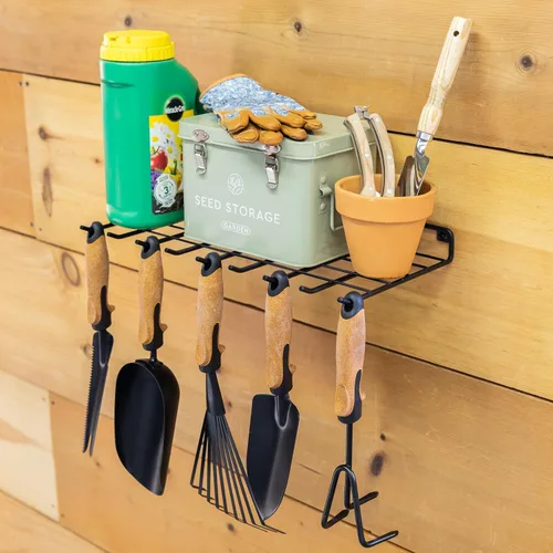 Vista 8 de StoreYourBoard Organizador de herramientas manuales de jardinería, estante de almacenamiento de montaje en pared para tijeras de jardín, podadoras