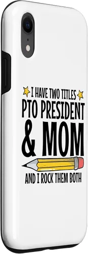 Vista 3 de iPhone XR Parent Teacher Organization PTO President Appreciation Case