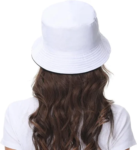 Vista 5 de Sombrero de pescador reversible para mujer, gorra de playa de verano para exteriores