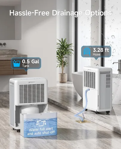 Vista 4 de 30 Pints Dehumidifier for Basement & Bathroom with Auto Defrost
