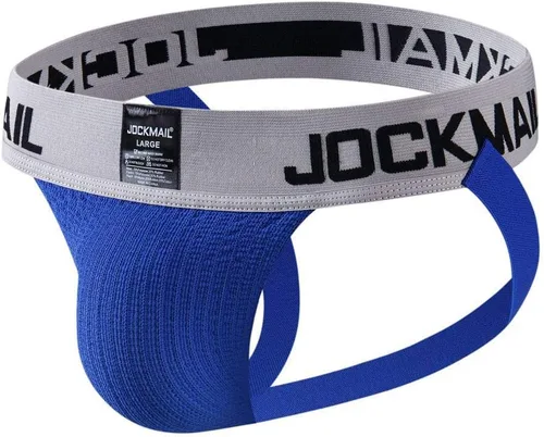 Vista 12 de JOCKMAIL Jockstrap Athletic Supporter Ropa interior Gimnasio Entrenamiento Correa Breve Hombres Tanga Verde militar