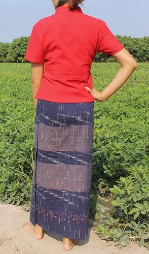 Vista 3 de RaanPahMuang algodón para mujer, hecho a mano, estilo imperial, hecho a mano, estilo tailandés