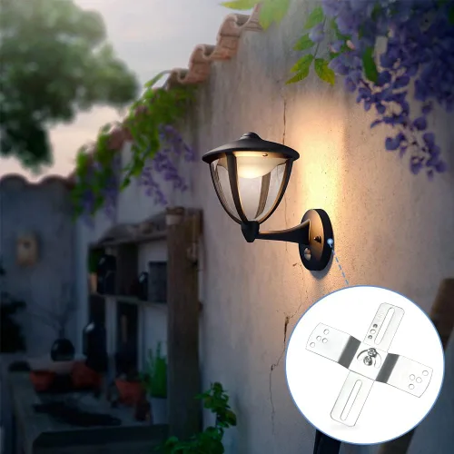 Vista 8 de Helunsi 2 juegos de soporte de montaje de lámpara, barra transversal universal de 4 pulgadas para iluminación, placa de montaje de ventilador