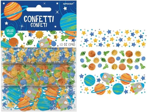 Vista 4 de Blast Off - Platos en forma de cohete de cumpleaños, 7 pulgadas (paquete de 8): platos de fiesta con temática única, llamativos, perfectos