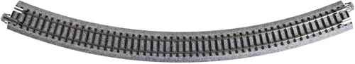 Vista 2 de Kato USA Model Train Products Unitrack, 13.701 in (13 3/4") Radius 45-Degree Curve Track (4 piezas)