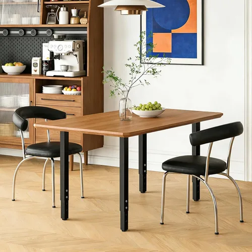 Vista 9 de QLLY Patas de mesa cuadradas ajustables, 24-40 pulgadas, 24-40 pulgadas, patas de mesa personalizadas para oficina en casa, juego de patas para Negro