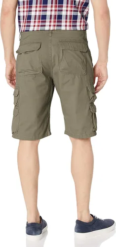Vista 2 de Wrangler Authentics - Shorts de sarga estilo cargo, para hombre grande y alto