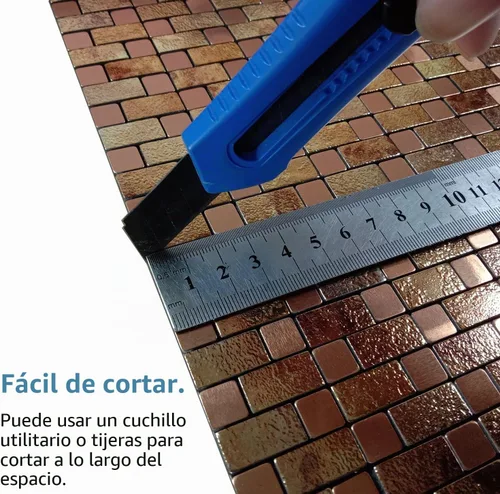Vista 3 de XUANINY Azulejos para salpicaduras para despegar y pegar, estampado amarillo, paquete de 5