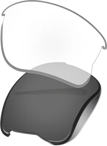 Vista 20 de Lenses Replacement for Oakley Half Jacket 2.0 XL OO9154 62mm - Confirm Fit Scratch Resistant Abrigo de espejo negro polarizado