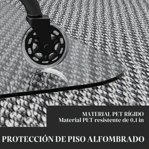 Vista 5 de Tapete transparente resistente para silla de oficina de 32 x 48 pulgadas
