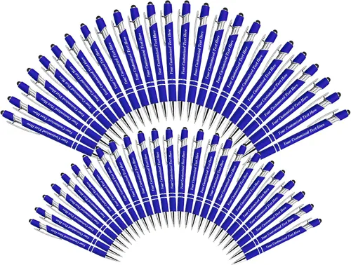 Vista 16 de Bolígrafos personalizados con nombre, bolígrafos personalizados con punta de lápiz digital de 0.020 in, bolígrafo suave al tacto, grabado de texto