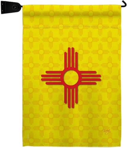 Vista 8 de Bandera de jardín de Estados Nuevo México Regional Estados Unidos Territorios Americanos República País Particular Área Pequeña Decorativa Patio