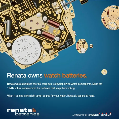 Vista 3 de Renata Baterías 392 - Batería de reloj de óxido de plata (5 unidades)