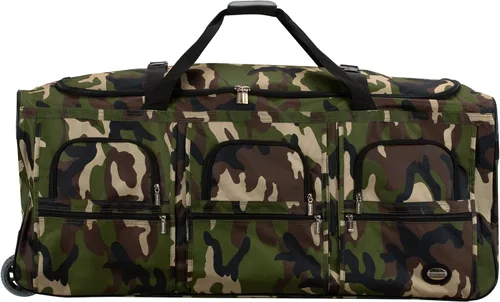 Vista 2 de Rockland Equipaje bolsa de viaje con ruedas 101.6cm, Camuflaje), PRD340-CAMO